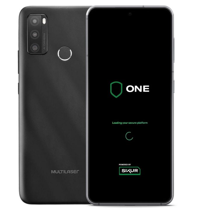 The front and rear design of the Sikur One smartphone.