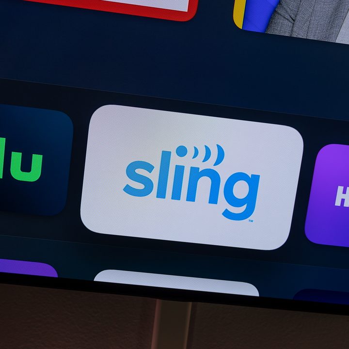 Sling TV logo on Apple TV.