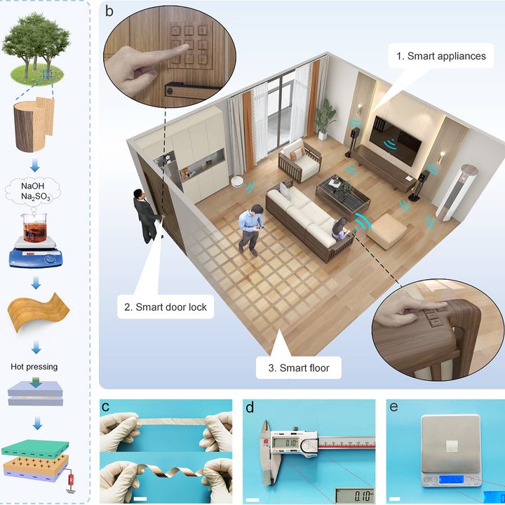 A diagram explaining how remote sensors around the smart home would work.