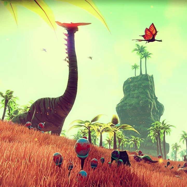 An alien world found in No Man's Sky
