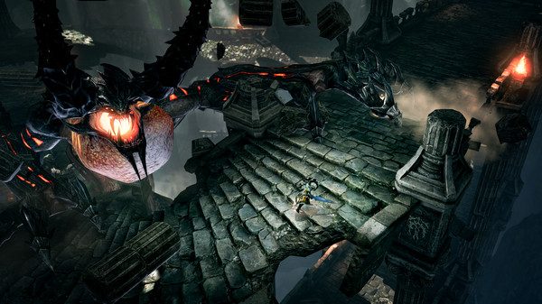 A player faces down a huge monster in Lost Ark.