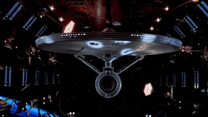 The Enterprise docks in Star Trek: The Motion Picture.