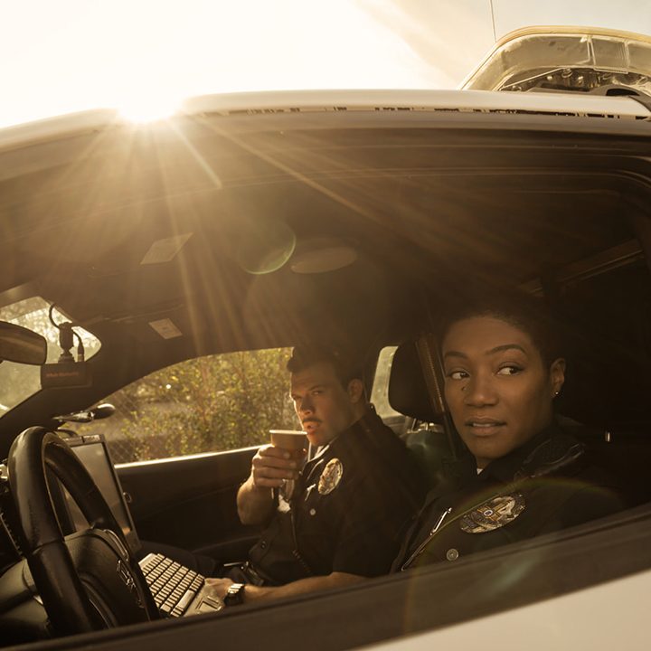 Detective Danner (Tiffany Haddish) in a flashback scene from Apple TV+ series The Afterparty.