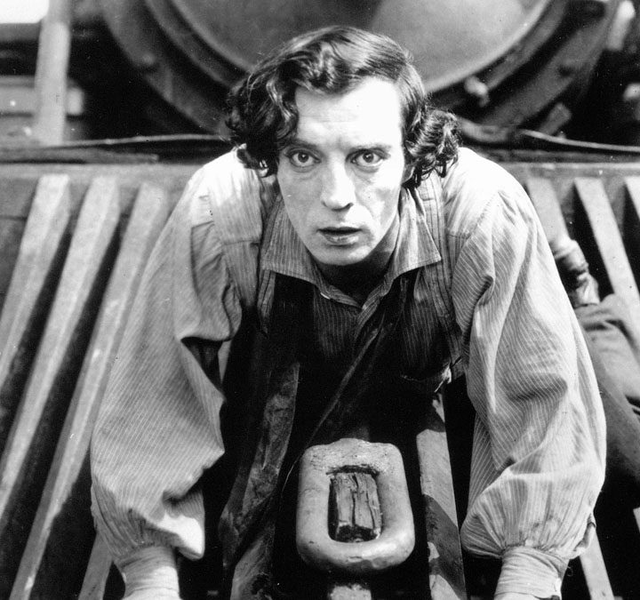 Buster Keaton in The General.