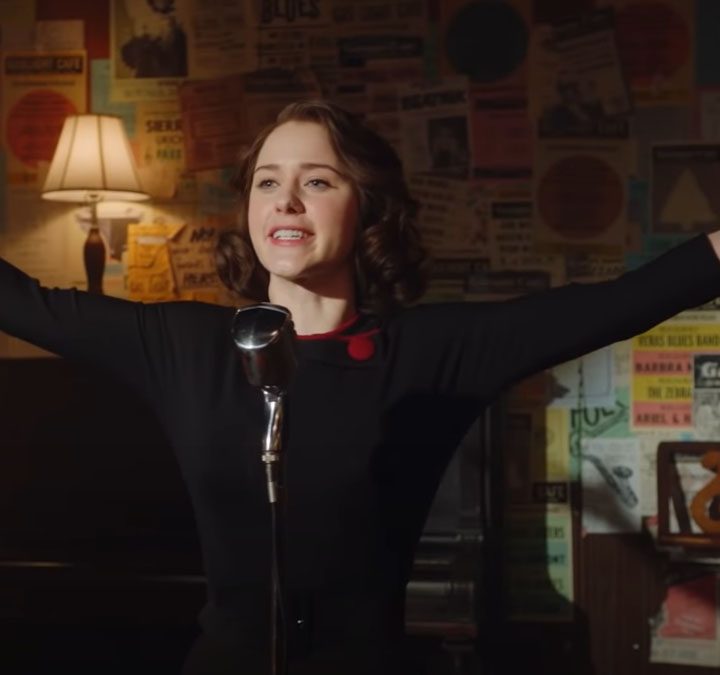 Rachel Brosnahan in The Marvelous Mrs. Maisel.