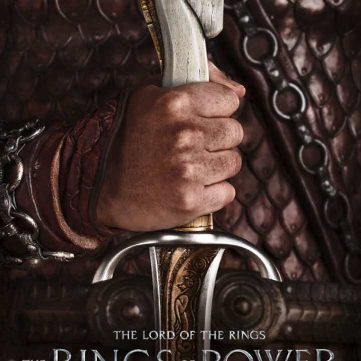 A hand of a knight in The Rings of Power.