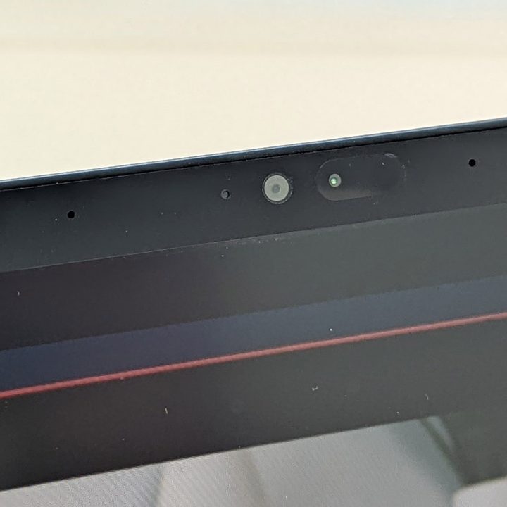 The webcam on the Thinkpad X13s.