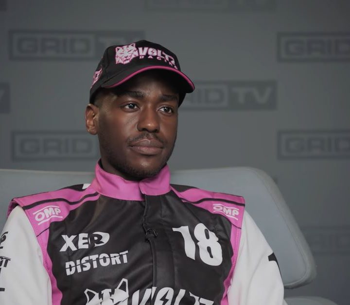 Valentin Manzi being interviewed in Grid Legends.