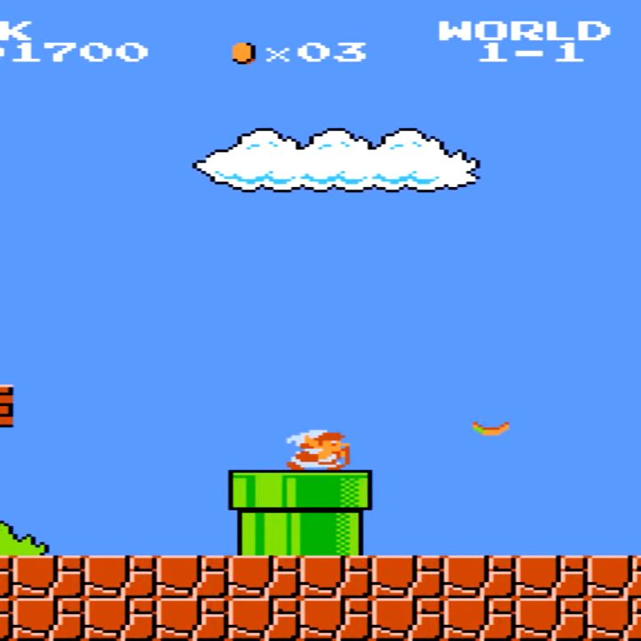 Link in world 1-1.