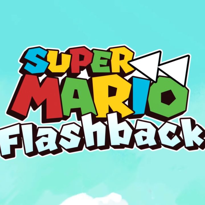 The Super Mario Flashback title.