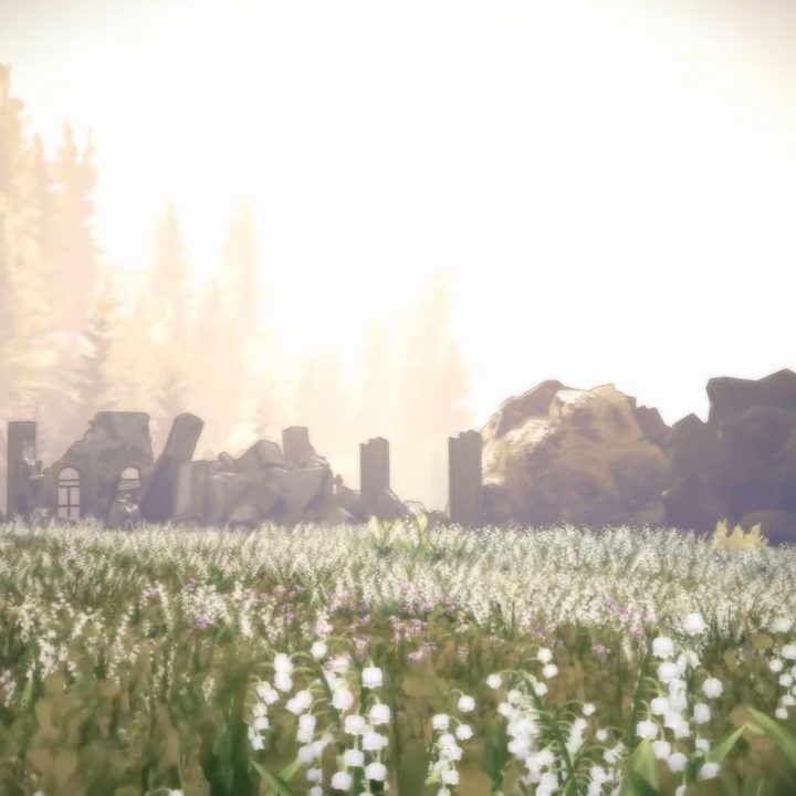 Valkyrie standing in a grassy field in Valkyrie Elysium.