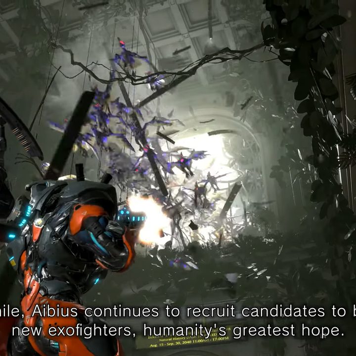 A soldier shooting a bunch of flying dinosaurs.