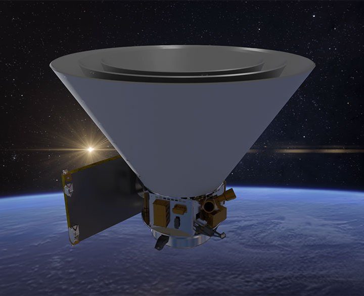 Illustration of NASA’s SPHEREx spacecraft.