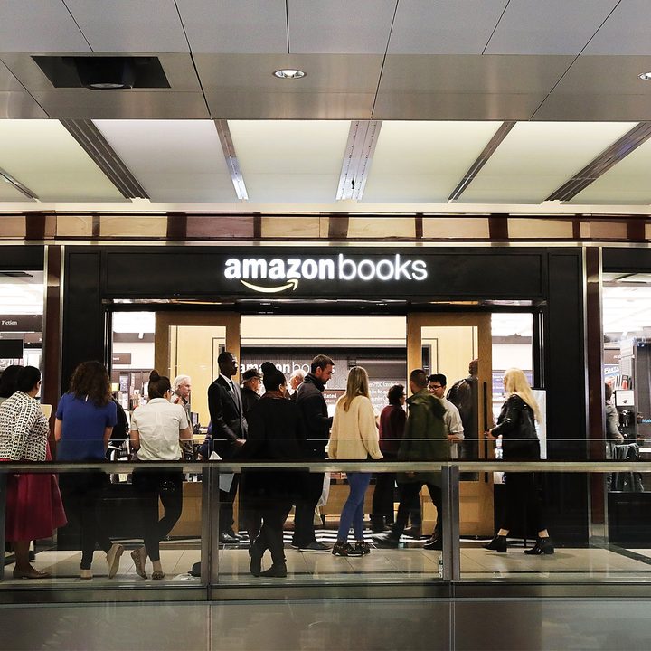 The opening of an Amazon Books location in NYC.