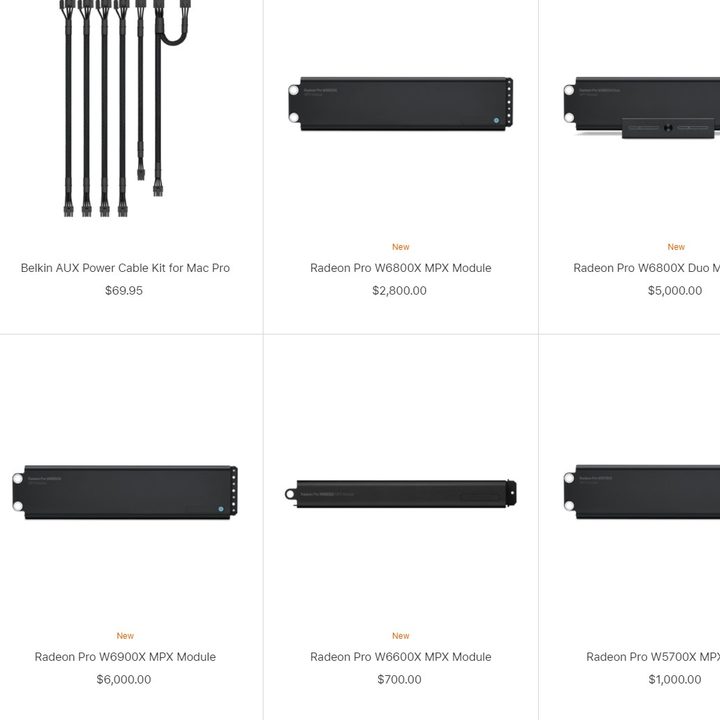 Apple MPX module prices.
