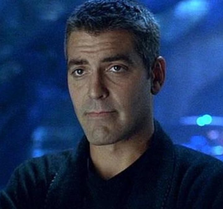 George Clooney as Bruce Wayne in the Batcave in Batman & Robin