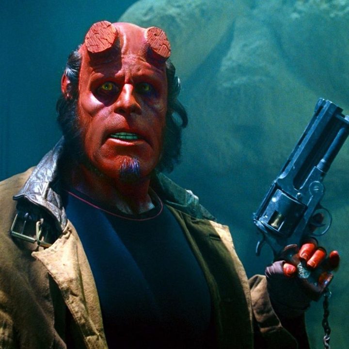 Ron Perlman in Hellboy (2004), directed by Guillermo del Toro
