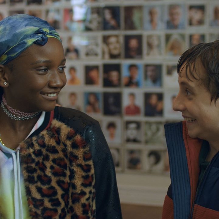 Nate and Libby smile at each other in Better Nate Than Ever.