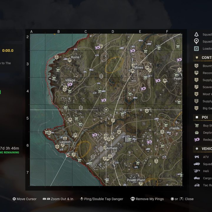 Caldera map in Warzone.