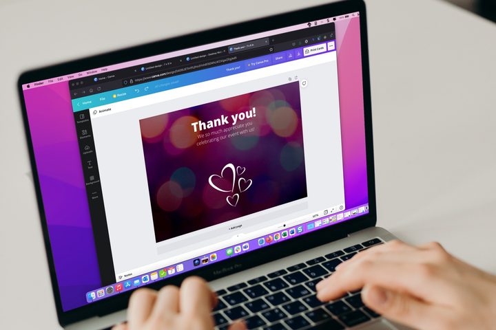 Canva in Firefox on a MacBook.