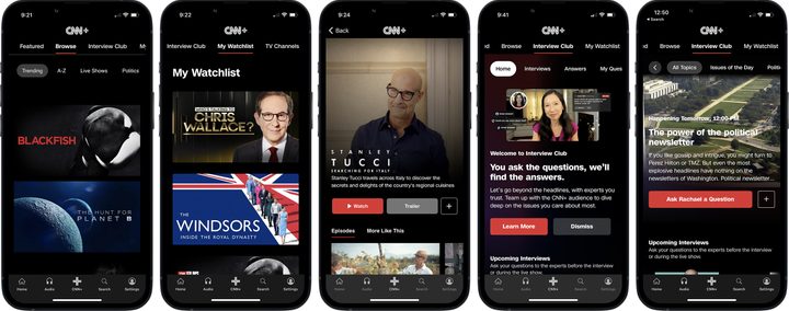 The now-defunct CNN+ lived only for a month before execs killed it in 2022.