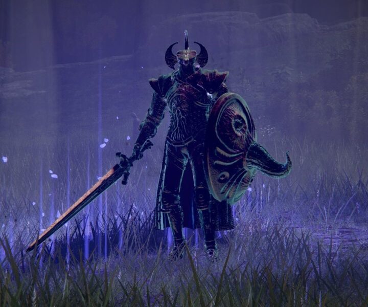 The Crucible Knight in Elden Ring.