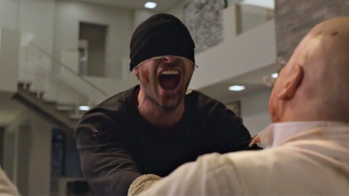 Daredevil screaming after beating Kingpin bloody in season 3.
