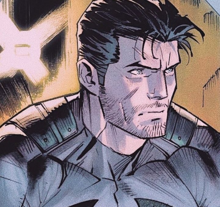 Bruce Wayne in his Batman suit with the mask off in a comic book rendering.