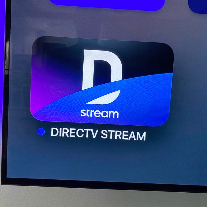 DirecTV Stream app icon on Apple TV.