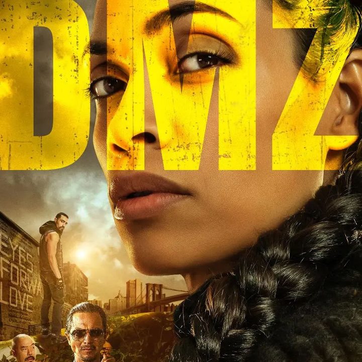 Rosario Dawson in the official poster for DMZ.