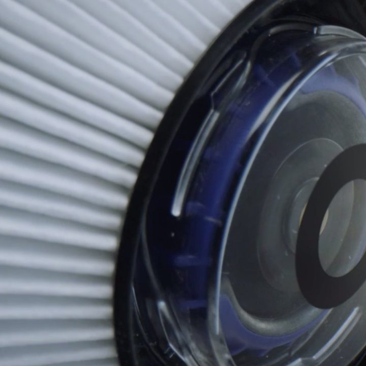 Detail of fan inside the Dyson Zone earcup.