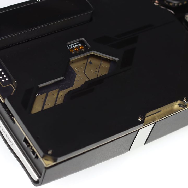 The dual 16-Pin connectors on EVGA's GeForce RTX 3090 Ti.