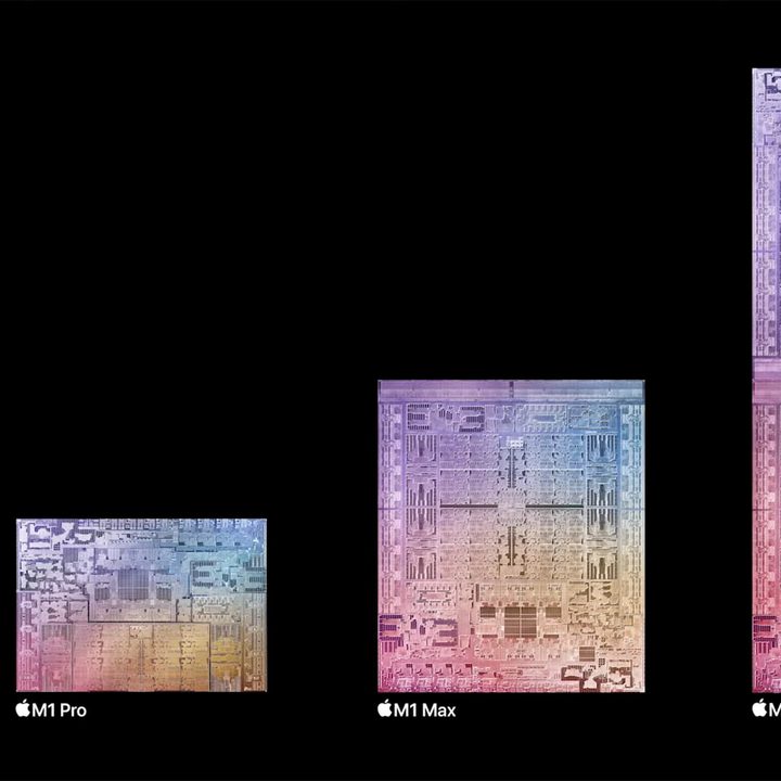 Apple M1 family die shots.
