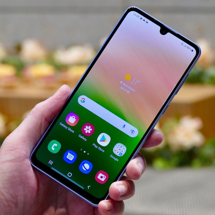 Samsung Galaxy A53 5G screen.