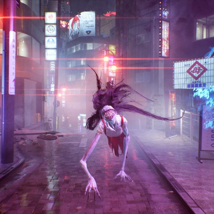 A spirit attacks in Ghostwire: Tokyo.