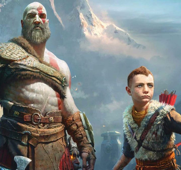 Kratos and his son, Atreus, in God of War.