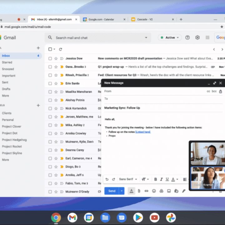A screenshot shows how Google is bringing picture-in-picture mode to Google Meet.