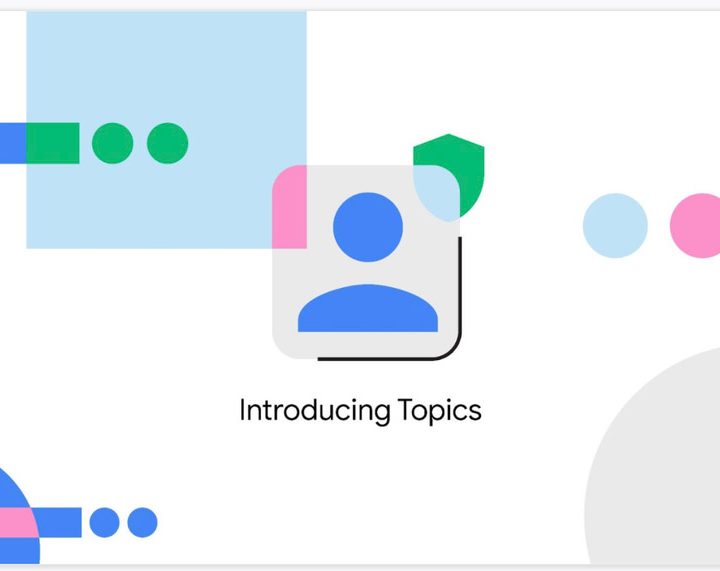 A graphic introducing Google Topics.
