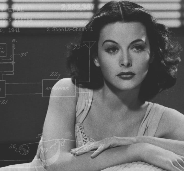 Hedy Lamarr, inventor of frequency hopping.
