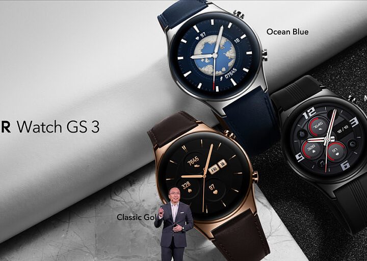 The Honor Watch GS 3 is launching in three colors.