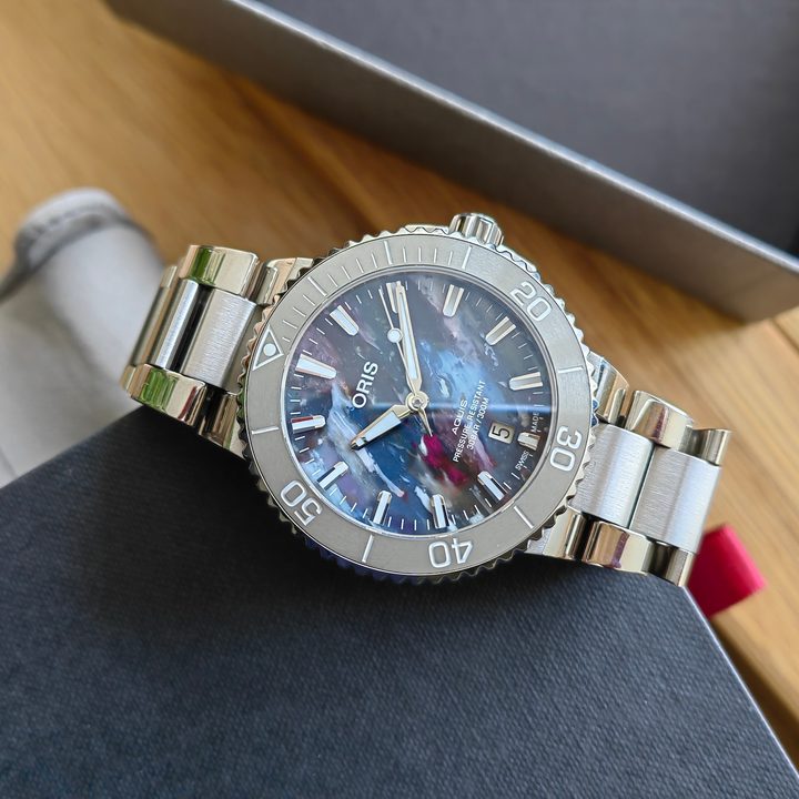 Photo of an Oris watch taken with the Huawei P50 Pro.