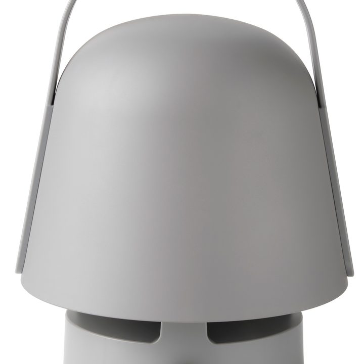 Ikea Vappeby Bluetooth speaker in grey.