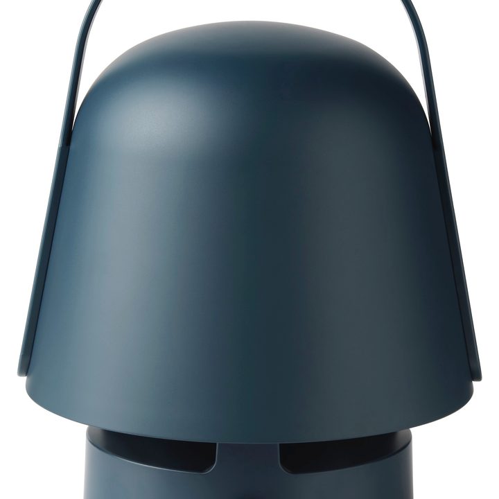 Ikea Vappeby Bluetooth speaker in blue.