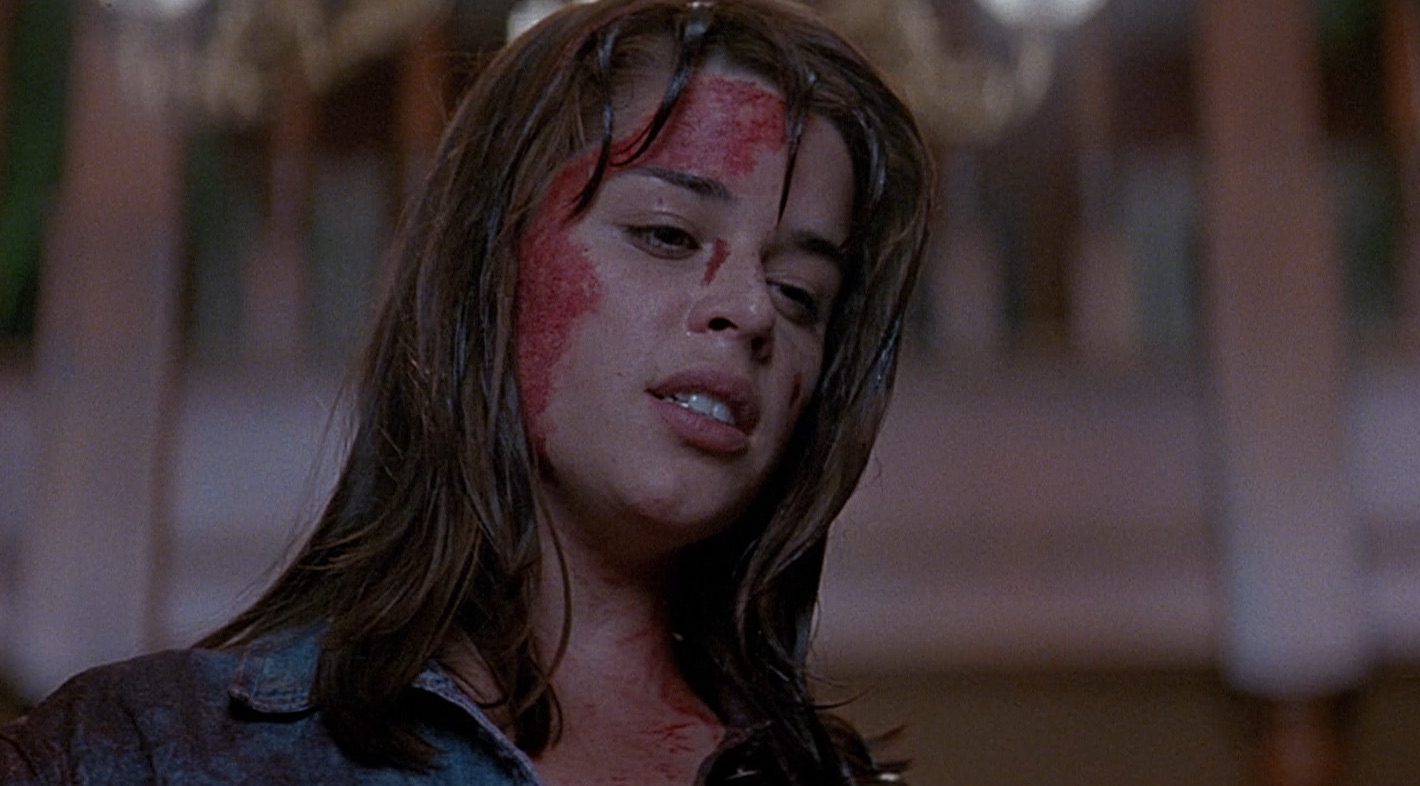 Sidney Prescott is looking at the killer in Scream.