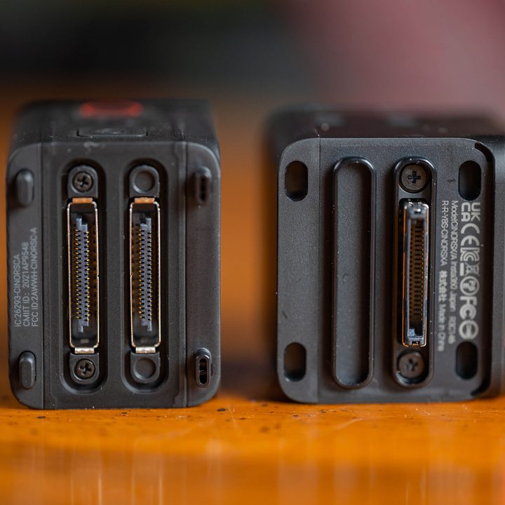 Insta360 One RS module connectors.