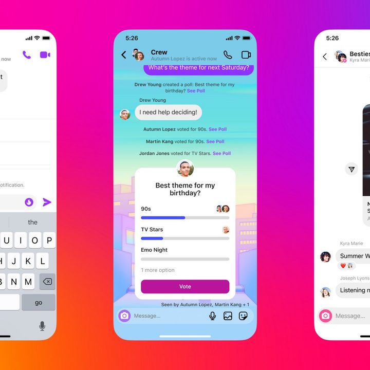 A graphic featuring three smartphone displays shows the song preview feature on Instagram.