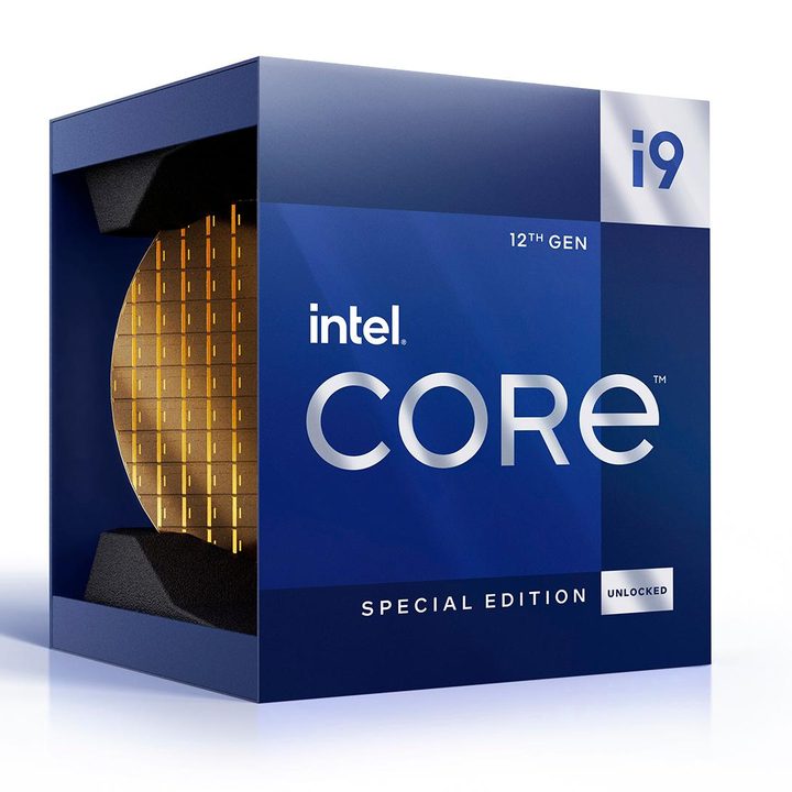 The Intel Core i9-12900KS processor in its packaging.
