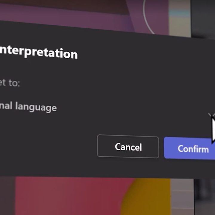 Interpretation of languages in Teams.