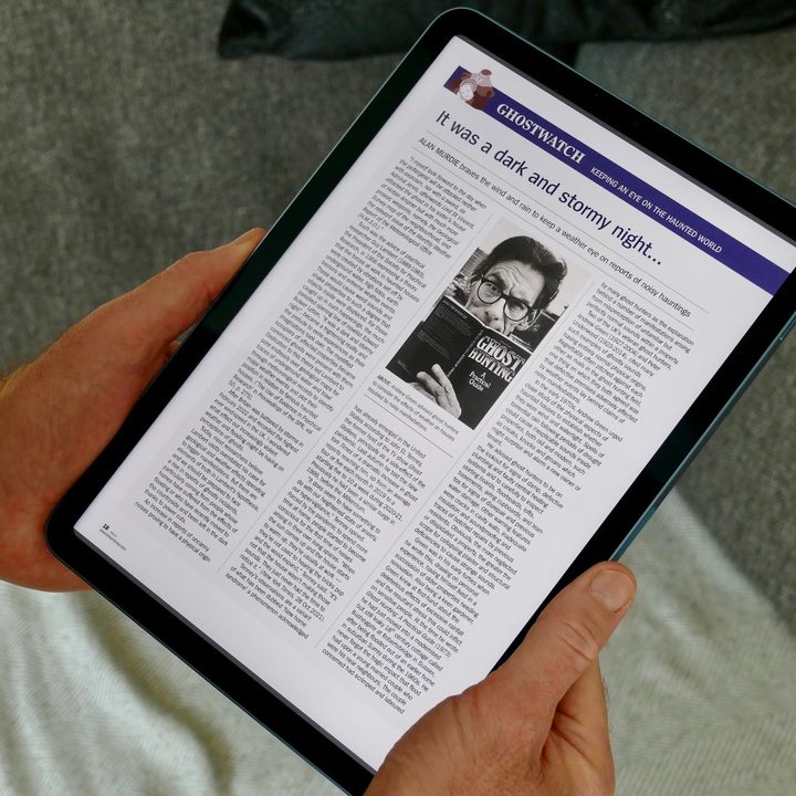 Kindle magazine viewed on the iPad Air 5.