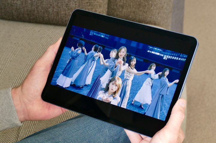 Video playing on the iPad Air 5.
